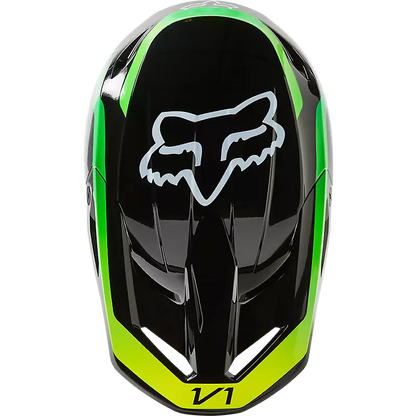 Fox Helmet V1 DPTH Black and Green Size M