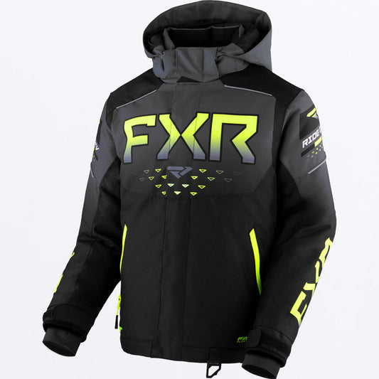 Youth HELIUM JACKET BLACK/CHAR FADE/HIVIS SZ14