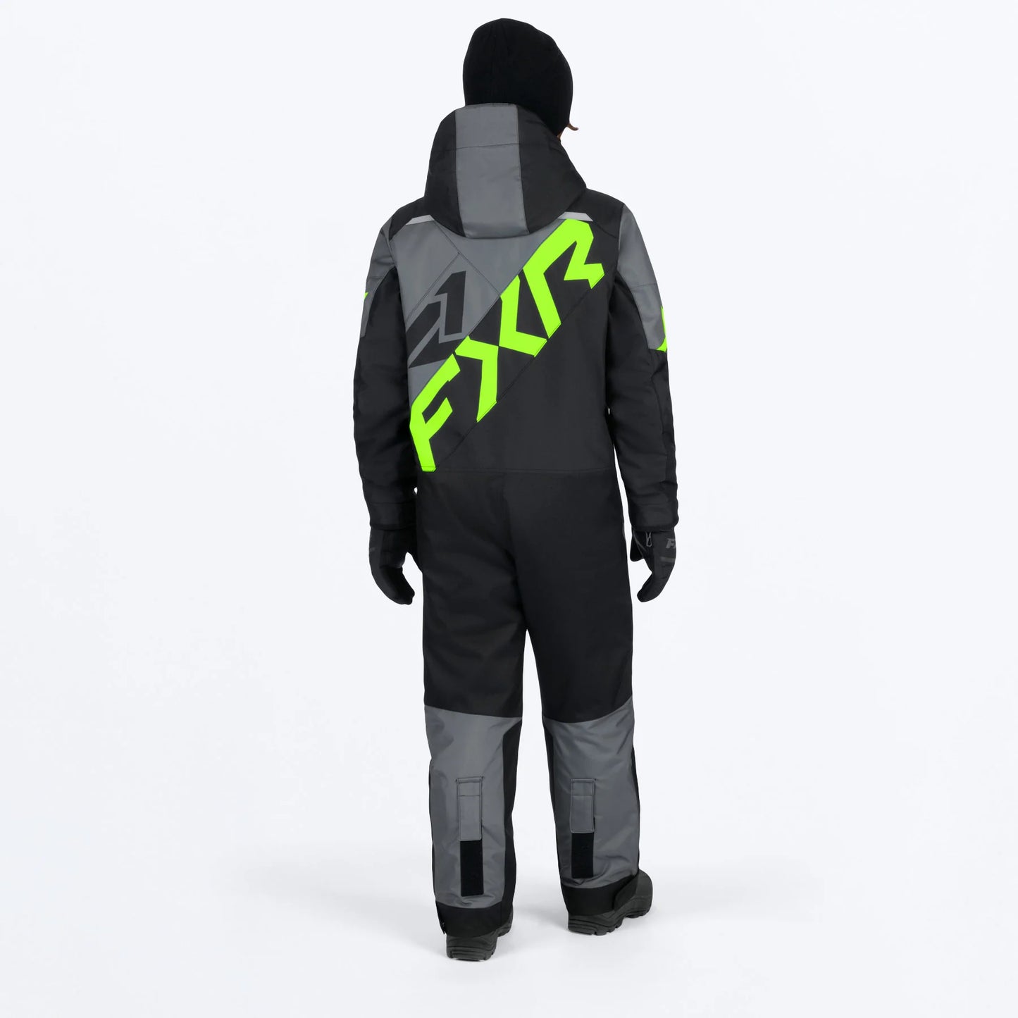 FXR Cold Cross CX Monosuit Youths' Black/Charcoal/Lime Size 10