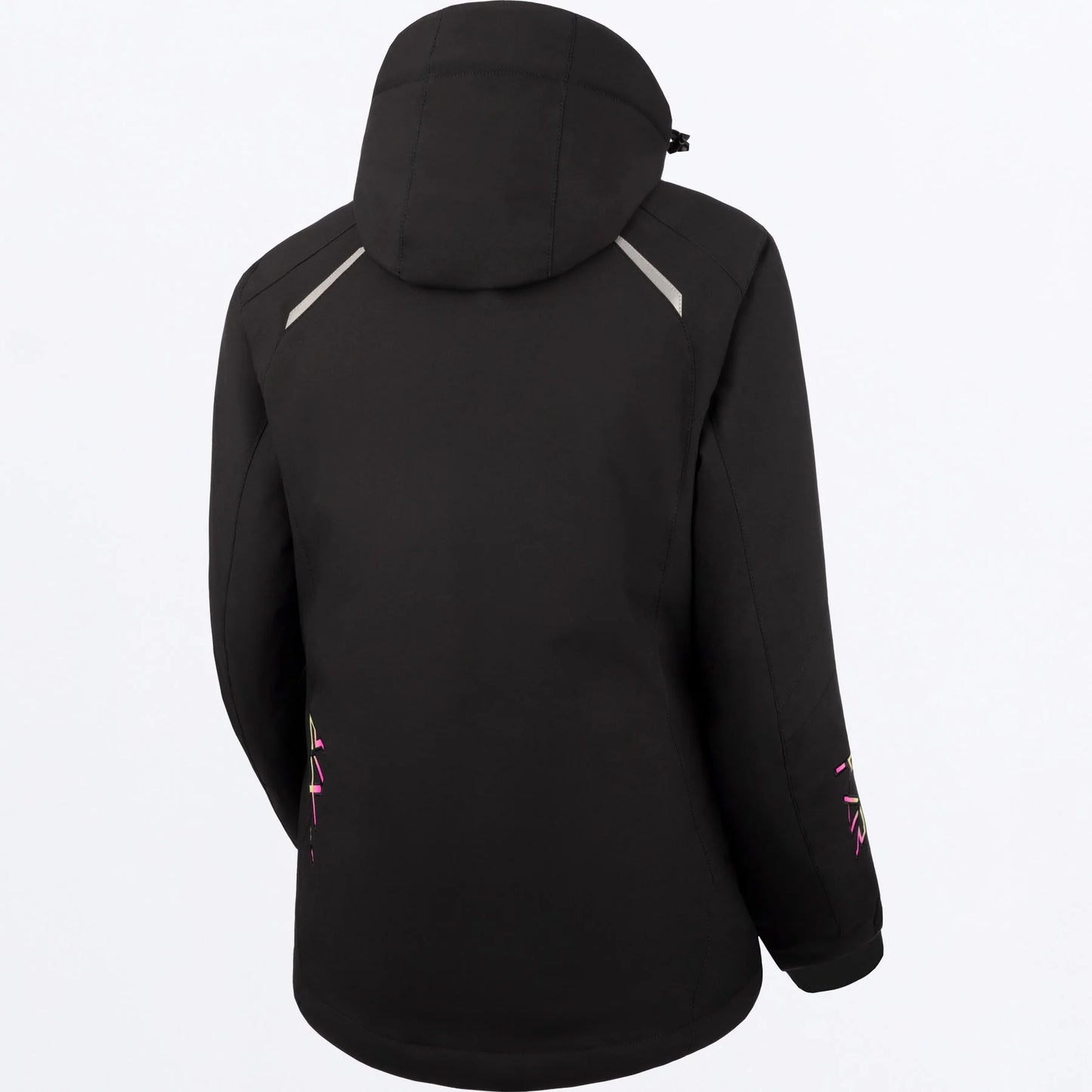 FXR Pulse Jacket Women's Black and Kiwi-E Pink Fade Size 24