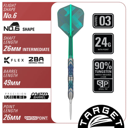 Target Darts KZ Ceros 03 SP Dart Set