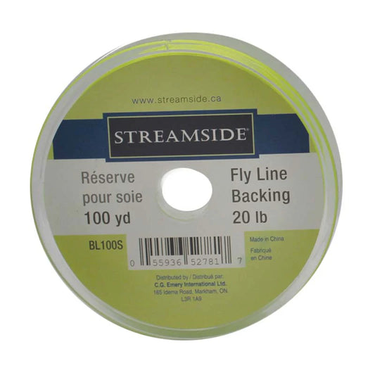 Streamside Fly Line Backing Chartreuse 100yd 20lb