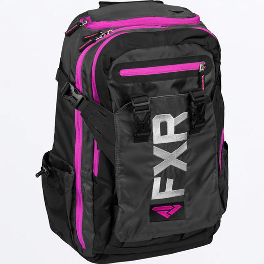 FXR Ride Pack Black and Char and Fuchsia