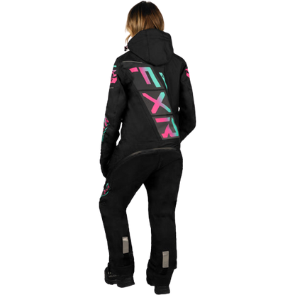 W CX LITE MONOSUIT BLACK/MINT-E PINK FADE SZ16