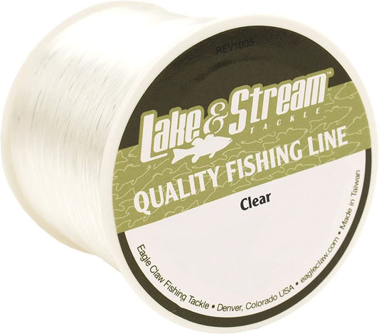 Eagle Claw Lake Steam 500yd 10lb Clear Fishing Line
