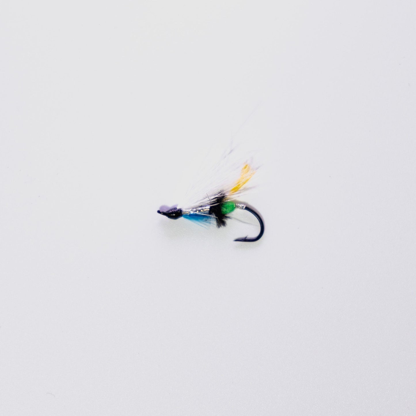Wet Fly Silver Blue Green Butt White Wing #10