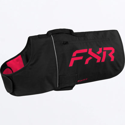FXR CX Dog Coat Black/Razz Size M