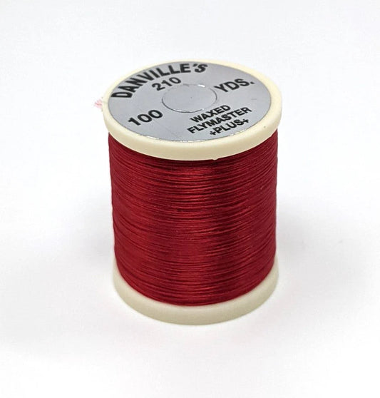 Danville Flymaster Plus Waxed 210 Denier 100yd Red