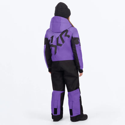 FXR Cold Cross CX Monosuit Children's Amethyst/Black Size 4