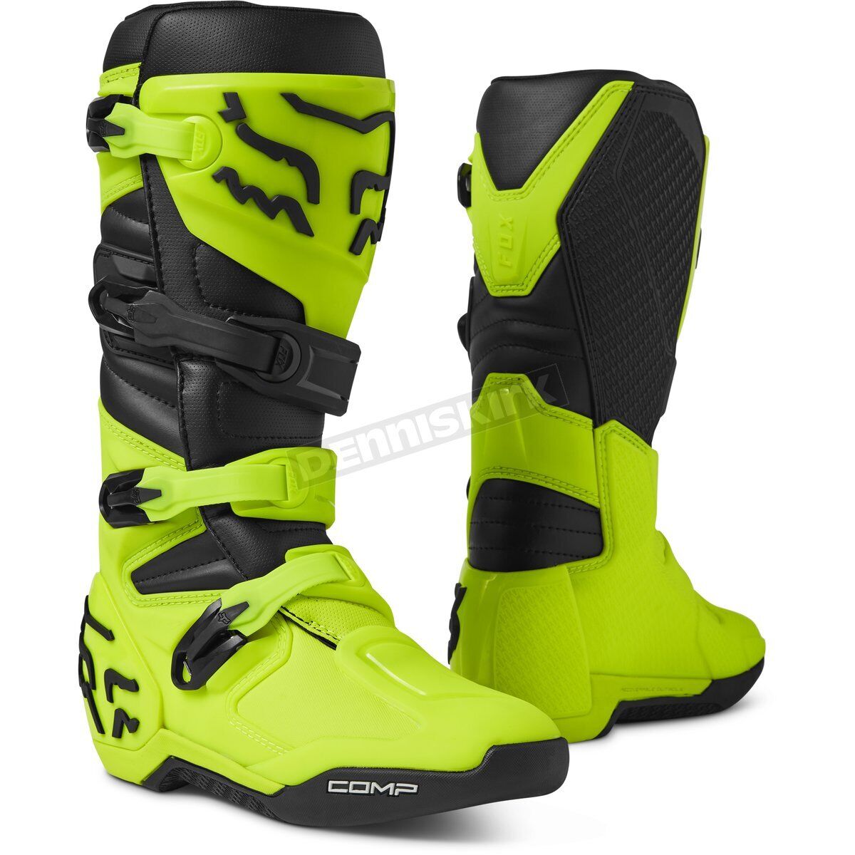 Fox Comp Boot Flo Ylw SZ11