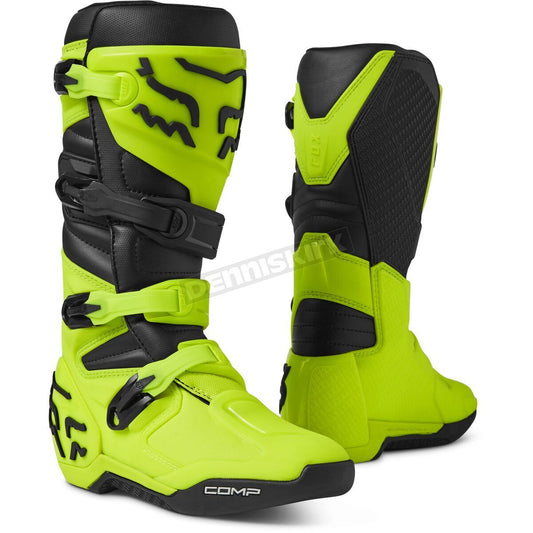 Fox Comp Boot Flo Ylw SZ11