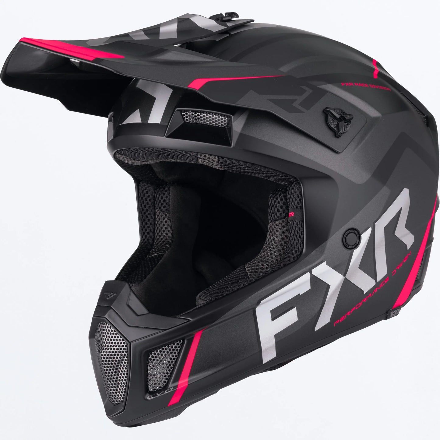 FXR Clutch EVO Helmet Black/Razz Size M