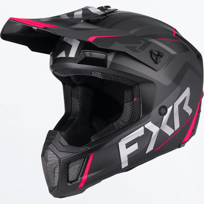 FXR Clutch EVO Helmet Black/Razz Size M