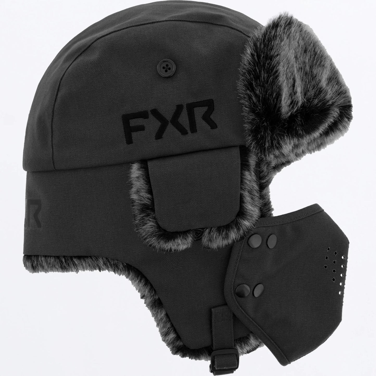 FXR Trapper Hat Asphalt/Black Size L/XL
