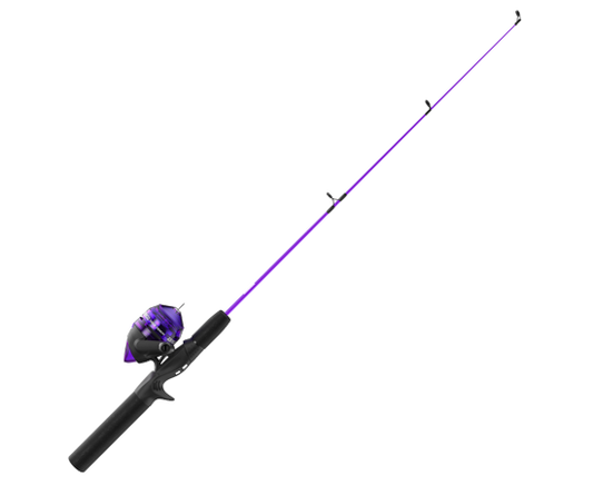 Zebco Dock Demon Spincast Combo Kids Purple 30" 1pc