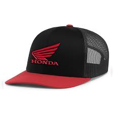 Honda Wing Pacific Mesh Back Cap Black Red OS