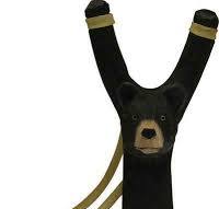World Famous Wooden Figure Bear Slingshot