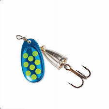 Blue Fox Classic Vibrax Size 3 Blue/Fluorescent Yellow/Silver