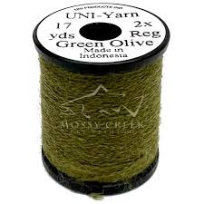 Uni-Yarn Green Olive 17yd