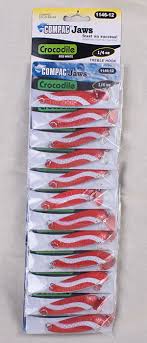 Compac Crocodile Lures 1/4oz Red/White