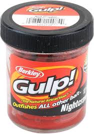 Berkley Gulp Red Nightcrawlers