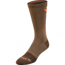 Vortex Men's Crew Socks Woodland Brown Pursuit Trail LG