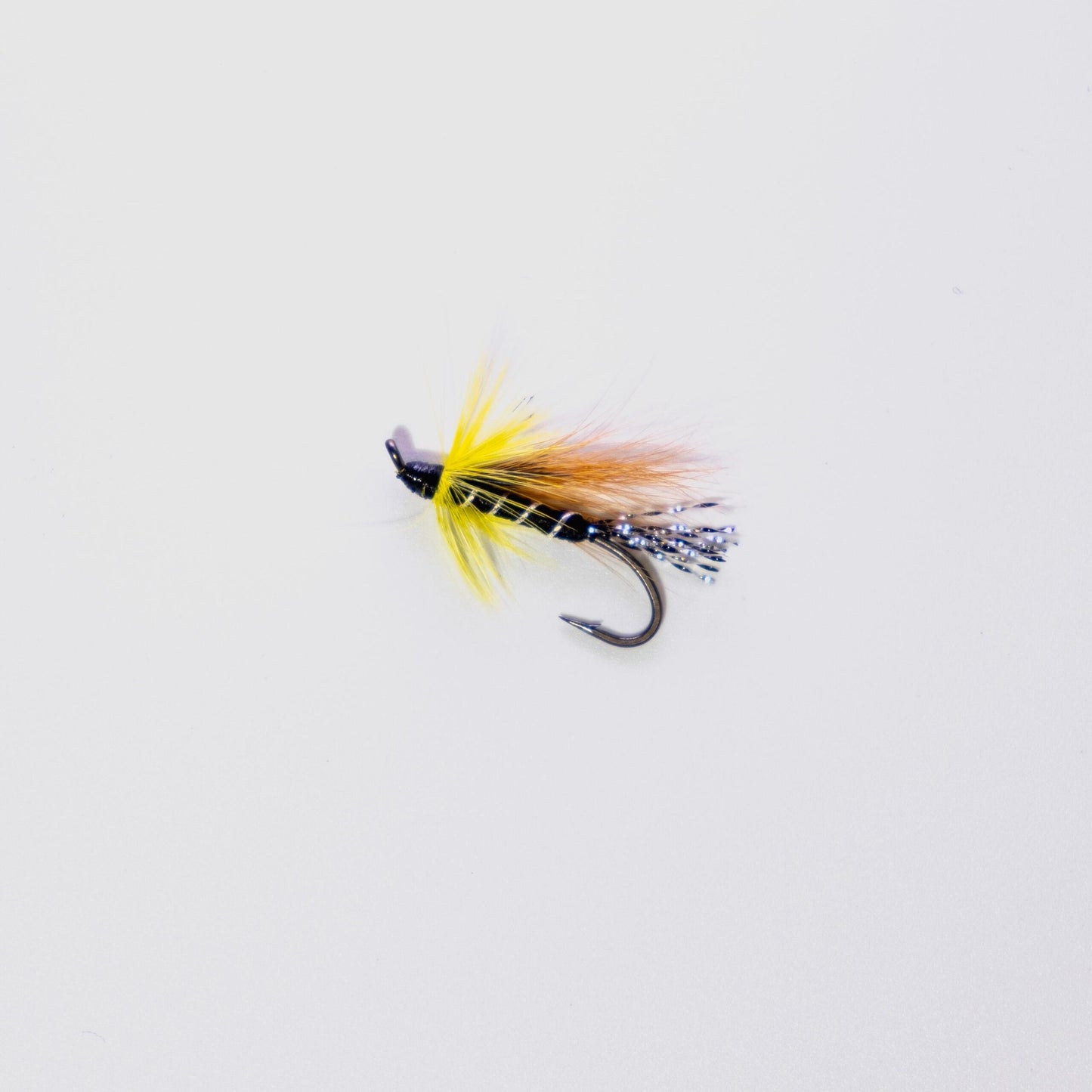 Wet Fly Black Cosseboom Brown Wing Black Hackle #12