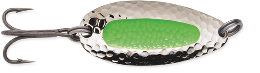 Blue Fox Pixee Spoon Nickel Plated/Green 1/2oz