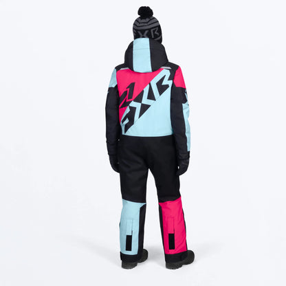 FXR Cold Cross CX Monosuit Maui Youth's Blue/Razz Size 10