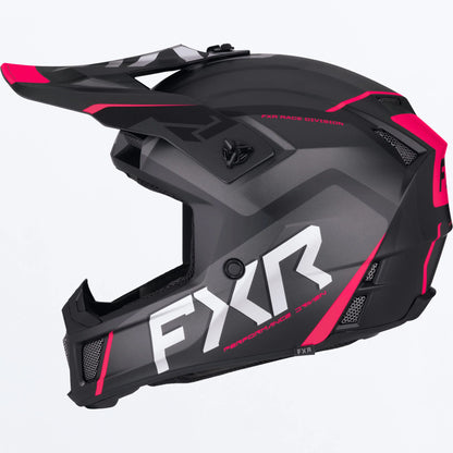 FXR Clutch EVO Helmet Black/Razz Size M