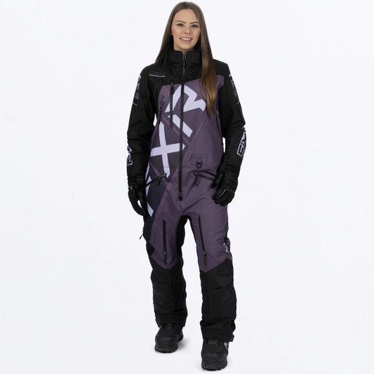 FXR CX F.A.S.T. Monosuit Women's Black/Muted Grape Size 12