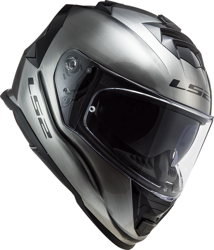 LS2 Assault Helmet Solid Brushed Alloy Size S