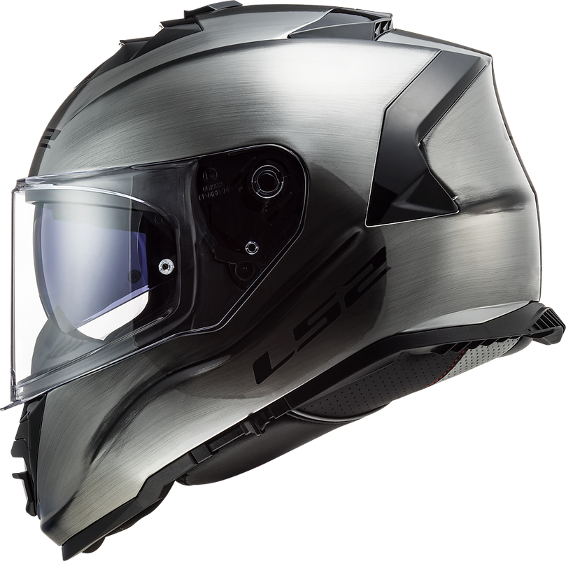LS2 Assault Helmet Solid Brushed Alloy Size S
