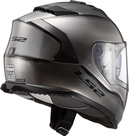 LS2 Assault Helmet Solid Brushed Alloy Size S