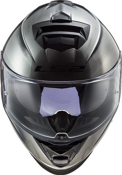 LS2 Assault Helmet Solid Brushed Alloy Size S