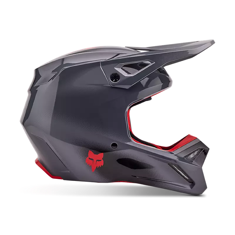 Fox V1 Interfere Helmet GY/RD MD