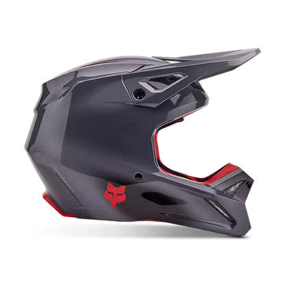 Fox V1 Interfere Helmet GY/RD MD