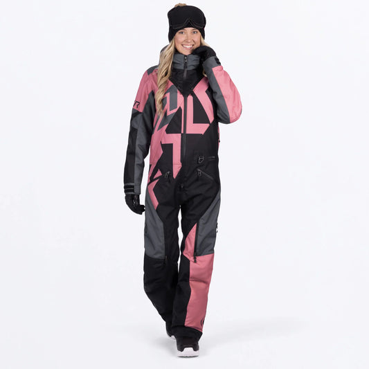 FXR Cold Cross CX F.A.S.T. Monosuit Women's Black and Rose Size 6