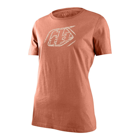 Lee Designs WM Sh Sleeve Tee Cropped Badge Terracotta LG