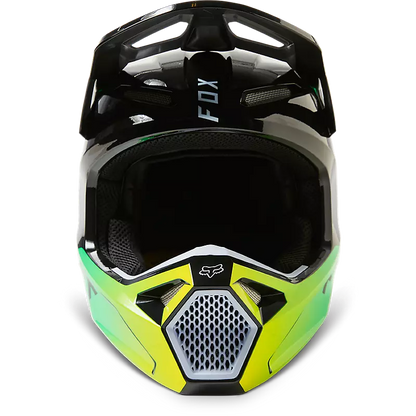 Fox Helmet V1 DPTH Black and Green Size M