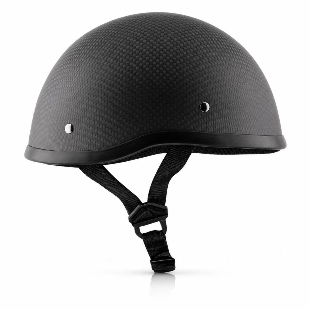 Classic QR Beanie Helmet Without Visor in Dull Carbon