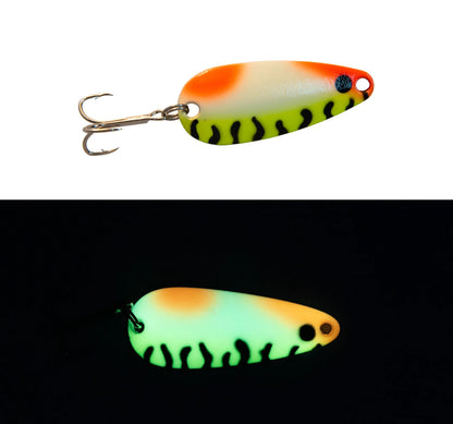 Len Thompson Super Glow Spoon Orange/Yellow Belly 3/4oz