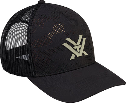 Vortex Black Through and through Camo Cap