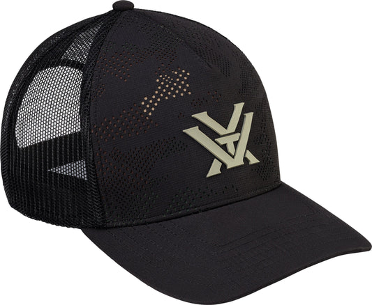 Vortex Black Through and through Camo Cap