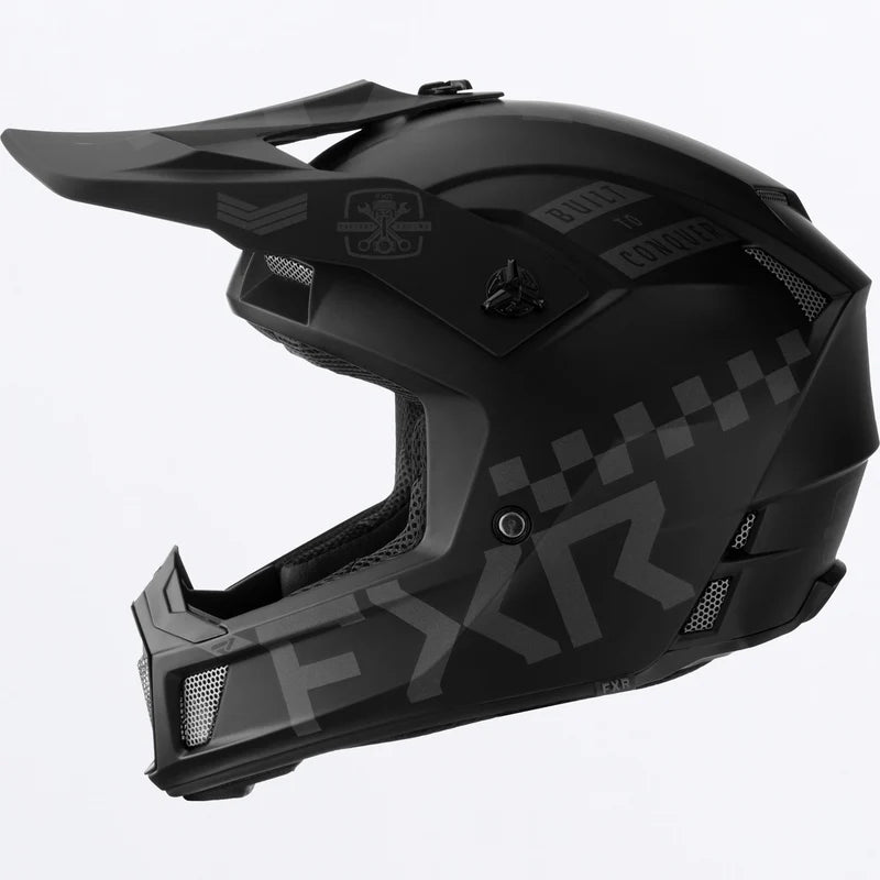 FXR Clutch Gladiator Helmet Black Ops Size L