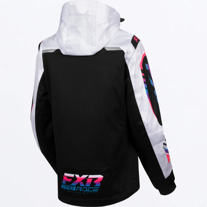 FXR RRX Jacket Women's Snow White Camo and Cotton Candy Size 8