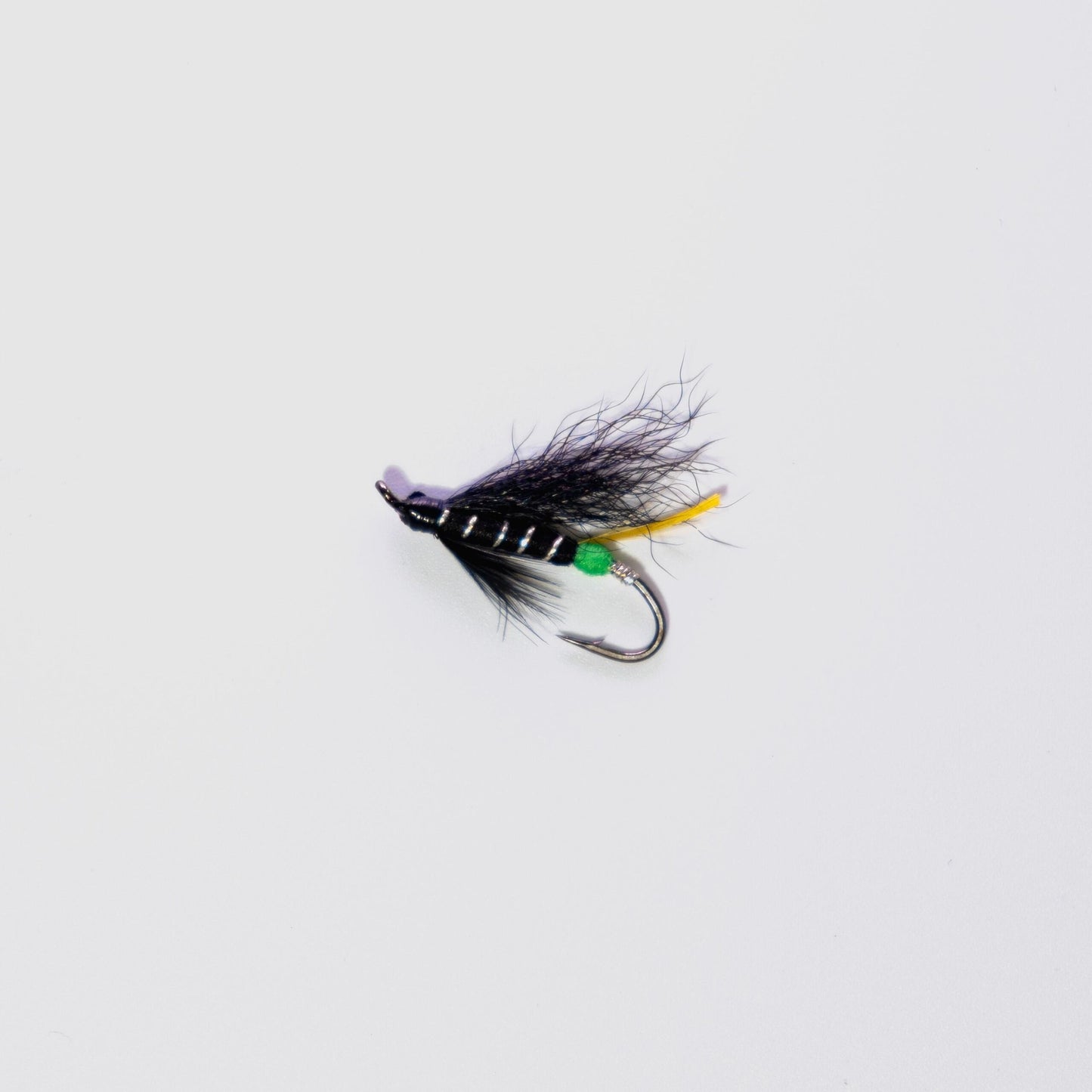 Wet Fly Black Bear Green Butt #12
