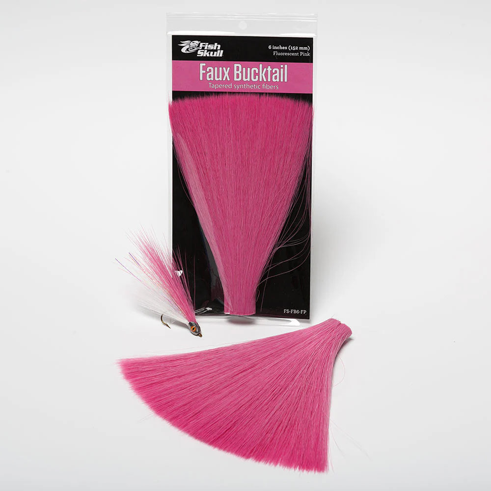 Flymen Fluorescent Pink 6" Faux Bucktail