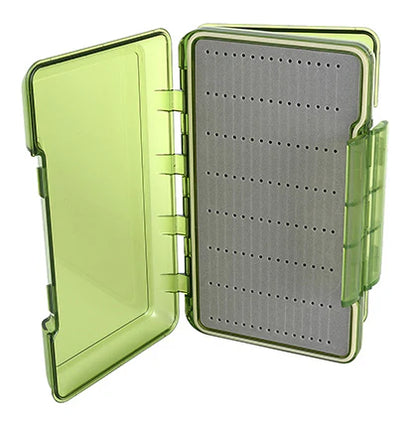 TFO D/S Waterproof Streamer Slit Foam Fly Box Olive Large