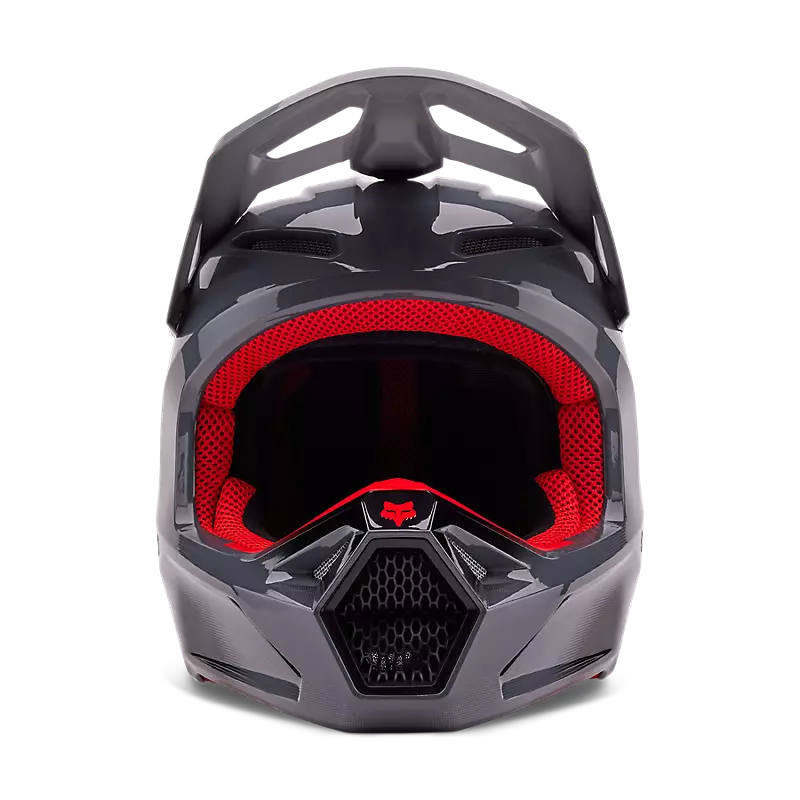 Fox V1 Interfere Helmet GY/RD MD